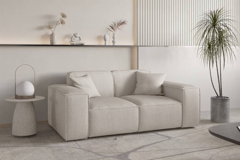 Fun Möbel 2-Sitzer Sofa Designersofa CELES PREMIUM in Stoff Scala, Auch als Set erhältlich von Fun Möbel