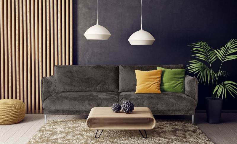 Fun Möbel 2-Sitzer Sofa Designersofa MADISON 2-Sitzer in Stoff Tender Way, Rücken echt bezogen von Fun Möbel