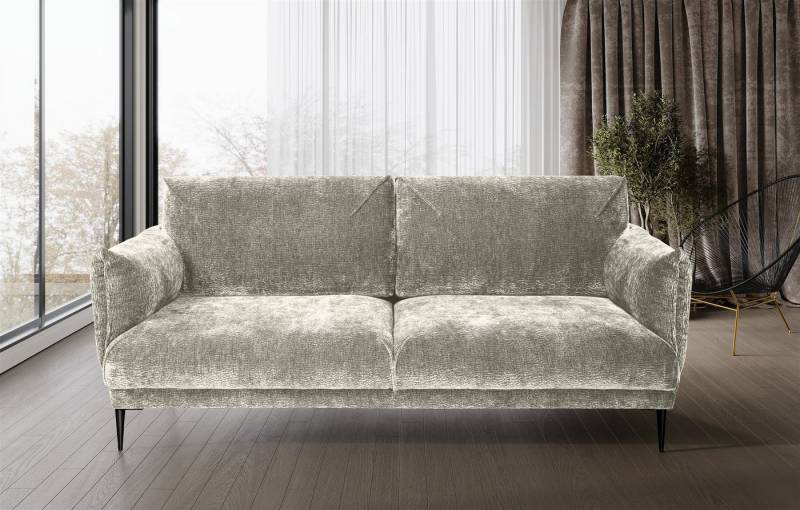 Fun Möbel 2-Sitzer Sofa Designersofa MADISON in Stoff, Rundumbezug von Fun Möbel