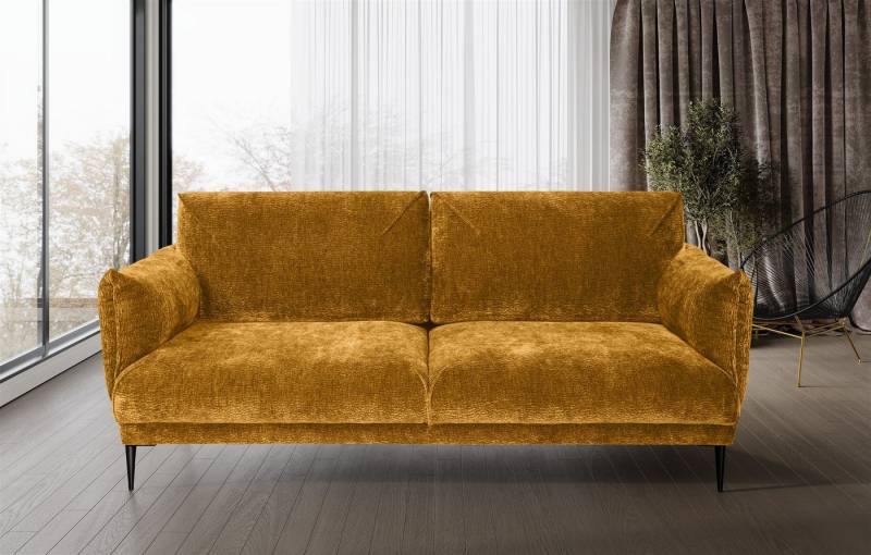 Fun Möbel 2-Sitzer Sofa Designersofa MADISON in Stoff, Rundumbezug von Fun Möbel