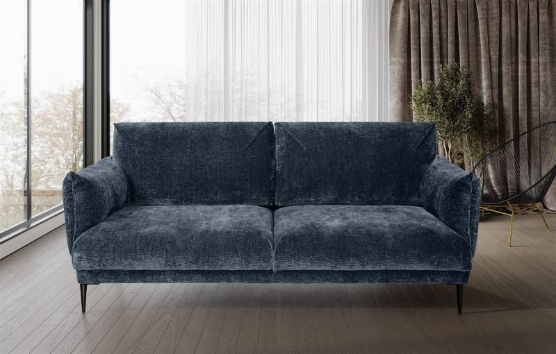 Fun Möbel 2-Sitzer Sofa Designersofa MADISON in Stoff, Rundumbezug von Fun Möbel