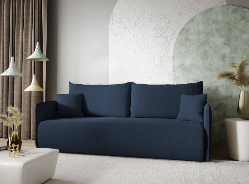 Fun Möbel 2-Sitzer Sofa mit Schlaffunktion CALGARY Stoff Curio, inkl. Bettkasten, Inkl. 2 x Rücken- und 2 x Zierkissen von Fun Möbel