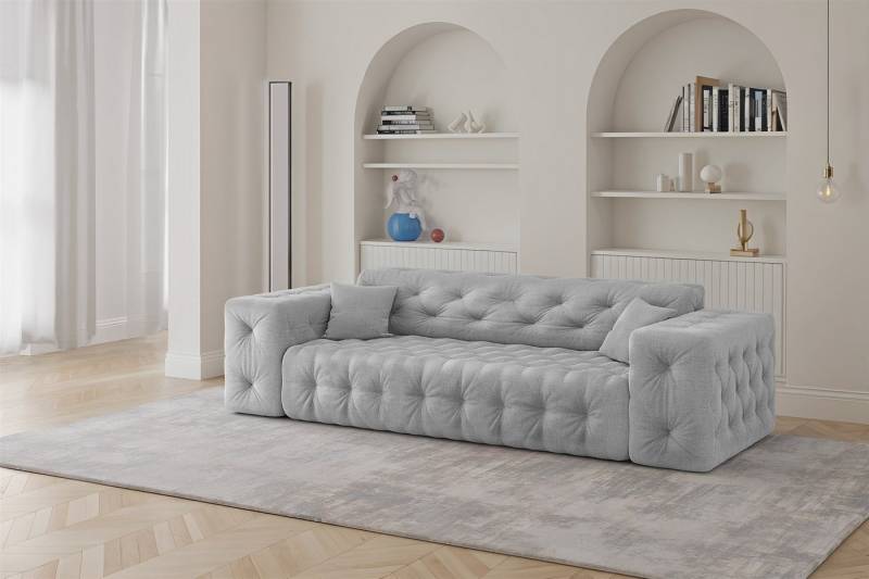 Fun Möbel 3-Sitzer 3-Sitzer Designersofa FUN ESTEBAN in Stoff Moly, Rundumbezug und 2 x Zierkissen, inkl. 2 Zierkissen und Rundumbezug Fun Möbel 3-Sitzer 3-Sitzer Designersofa FUN ESTEBAN in Stoff Moly, Rundumbezug und 2 x Zierkissen, inkl. 2 Zierkissen und Rundumbezug von Fun Möbel