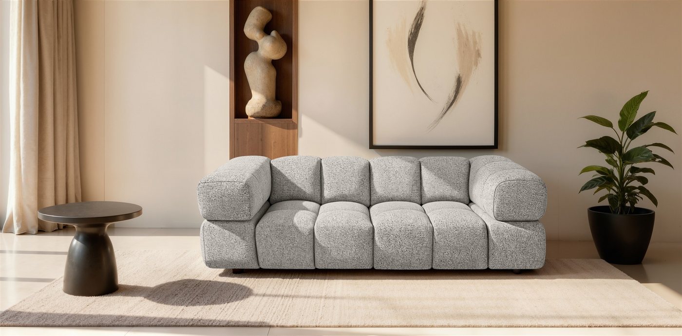 Fun Möbel 3-Sitzer Designersofa BLANCHE in Stoff Bluvel oder Puente, Rundumbezug Fun Möbel 3-Sitzer Designersofa BLANCHE in Stoff Bluvel oder Puente, Rundumbezug von Fun Möbel