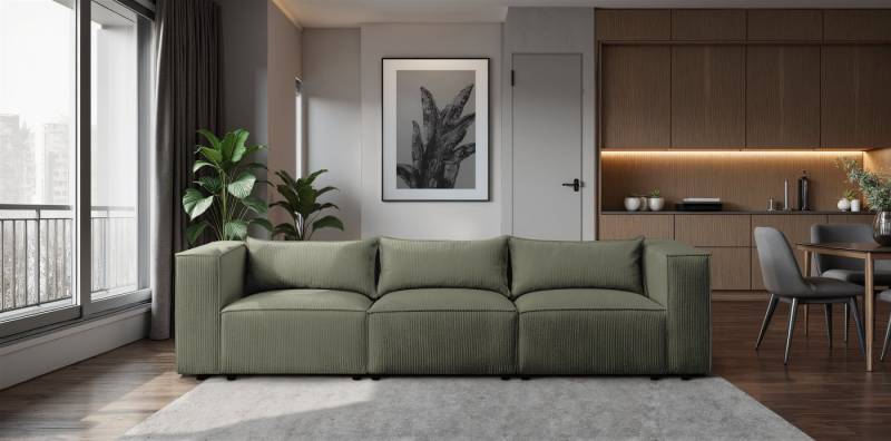 Fun Möbel 3-Sitzer Designersofa FUN MIKEL in Stoff Lincoln, Rundumbezug Fun Möbel 3-Sitzer Designersofa FUN MIKEL in Stoff Lincoln, Rundumbezug von Fun Möbel