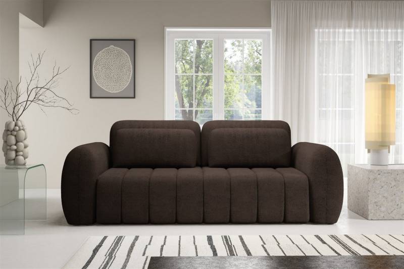 Fun Möbel 3-Sitzer Schlafsofa CARIA Sofa in Stoff Quelle, mit Bettkasten, Rundumbezug von Fun Möbel