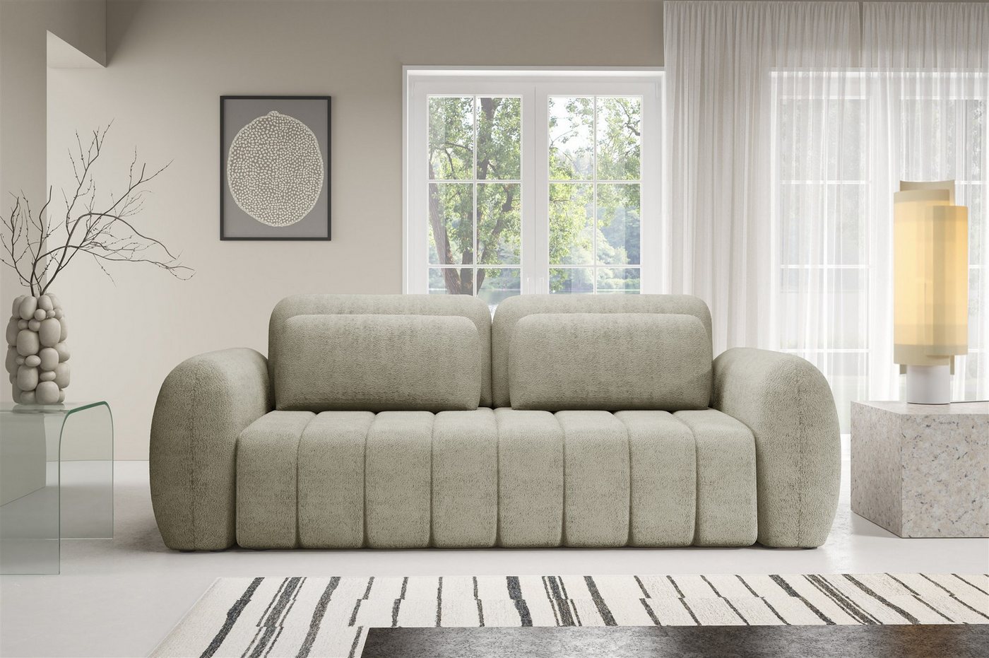 Fun Möbel 3-Sitzer Schlafsofa FUN BORJA Sofa in Stoff Quelle, inkl. Bettkasten, 2 Zierkissen und 2 Rückenkissen, ausziehbare Liegefläche Fun Möbel 3-Sitzer Schlafsofa FUN BORJA Sofa in Stoff Quelle, inkl. Bettkasten, 2 Zierkissen und 2 Rückenkissen, ausziehbare Liegefläche von Fun Möbel