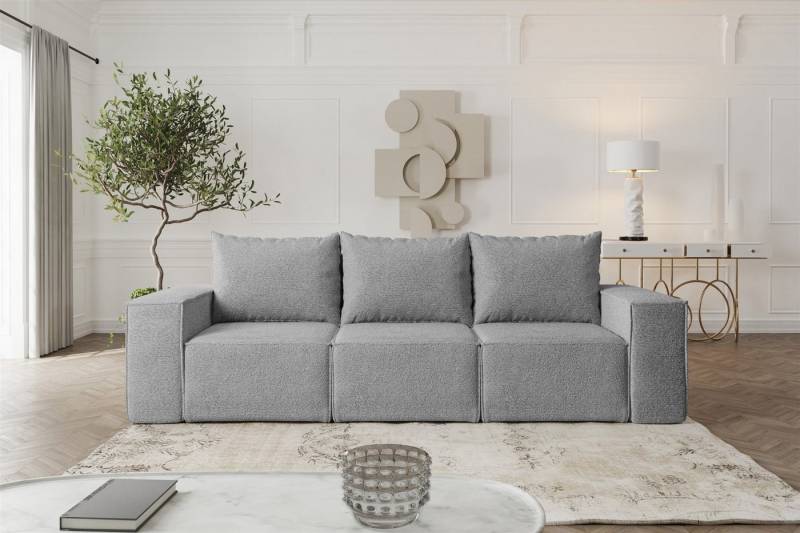 Fun Möbel 3-Sitzer Sofa Designersofa ESTELLE 3-Sitzer mit Schlaffunktion in Stoff Abriamo, inkl. Bettkasten, Rücken echt bezogen Fun Möbel 3-Sitzer Sofa Designersofa ESTELLE 3-Sitzer mit Schlaffunktion in Stoff Abriamo, inkl. Bettkasten, Rücken echt bezogen von Fun Möbel