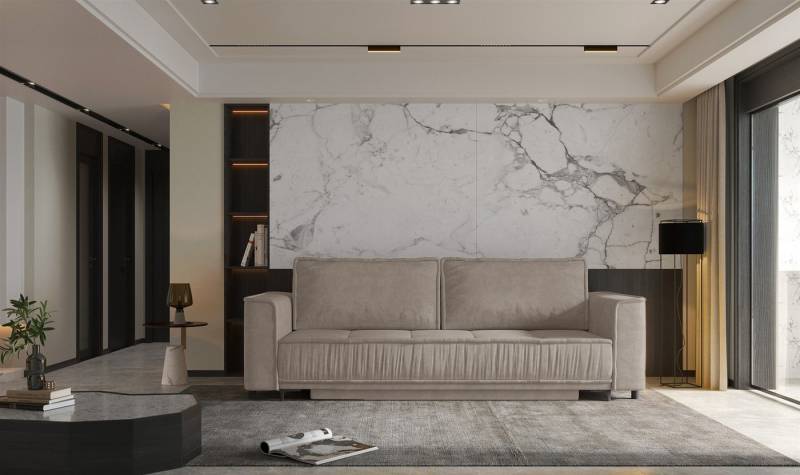 Fun Möbel 3-Sitzer Sofa FUN ARGUS mit Schlaffunktion in Stoff Terra, mit Bettkasten, Rundumbezug und ausziehbare Liegefläche Fun Möbel 3-Sitzer Sofa FUN ARGUS mit Schlaffunktion in Stoff Terra, mit Bettkasten, Rundumbezug und ausziehbare Liegefläche von Fun Möbel