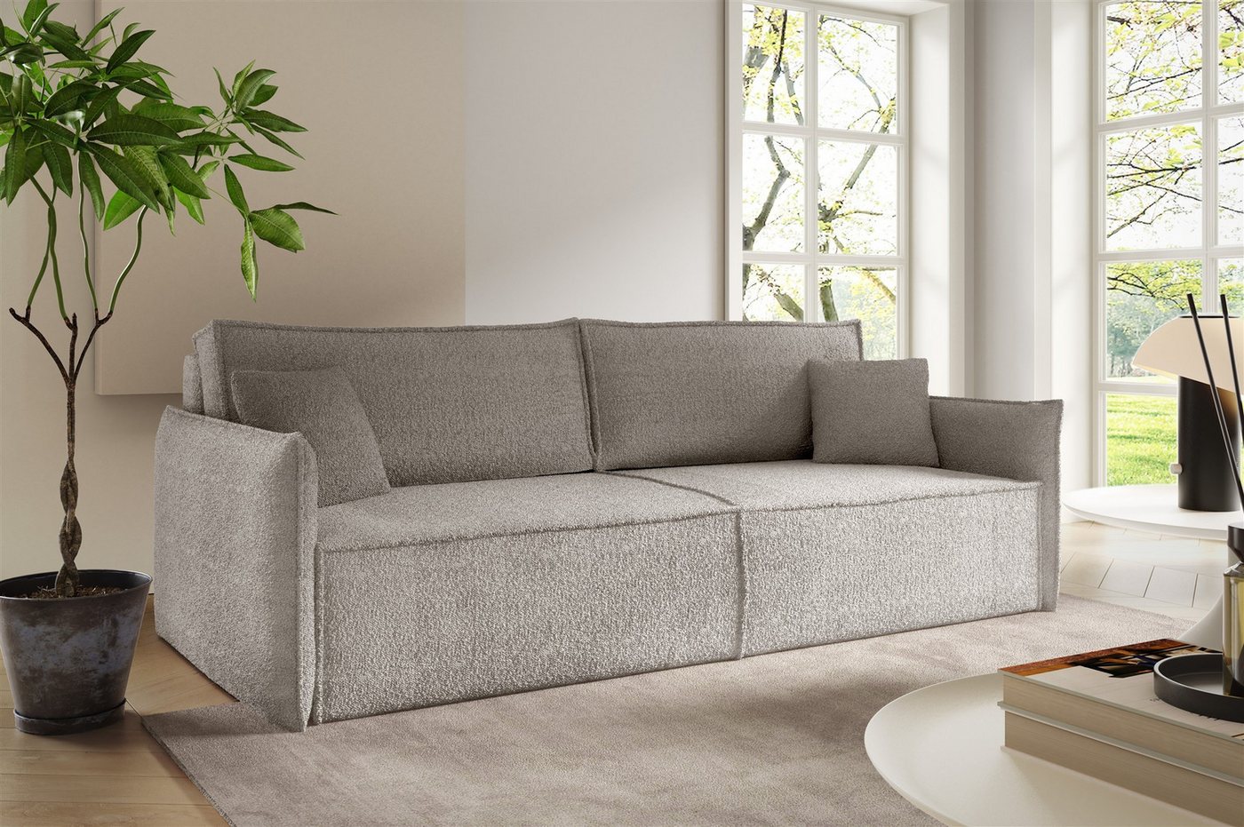 Fun Möbel 3-Sitzer Sofa FUN COSME mit Schlaffunktion in Stoff Abriamo, inkl. Bettkasten, 2 Zierkissen und 2 Rückenkissen, Rundumbezug und ausziehbare Liegefläche Fun Möbel 3-Sitzer Sofa FUN COSME mit Schlaffunktion in Stoff Abriamo, inkl. Bettkasten, 2 Zierkissen und 2 Rückenkissen, Rundumbezug und ausziehbare Liegefläche von Fun Möbel
