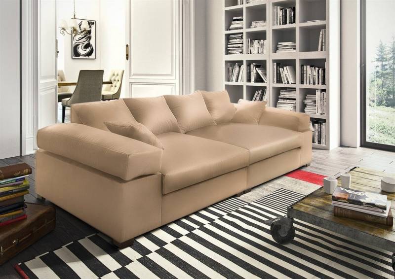 Fun Möbel Big-Sofa Big Sofa Couchgarnitur Megasofa Riesensofa AREZZO, inkl. Zierkissen 1 Teile, Neue Stoffe unter der Artikelnummer: S0V8R0K8OM1P2 von Fun Möbel