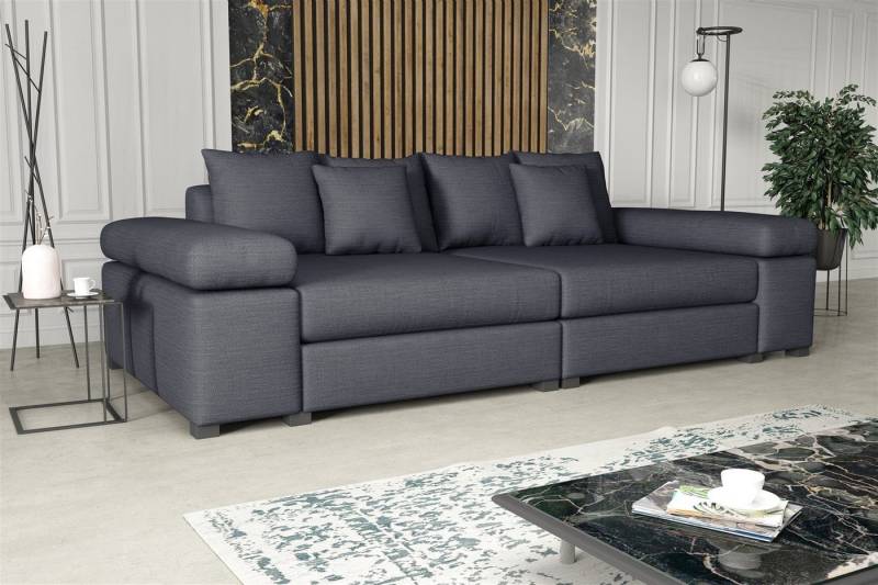 Fun Möbel Big-Sofa Big Sofa Couchgarnitur PORTER Megasofa in Stoff o. Kunstleder, inkl. Zierkissen von Fun Möbel