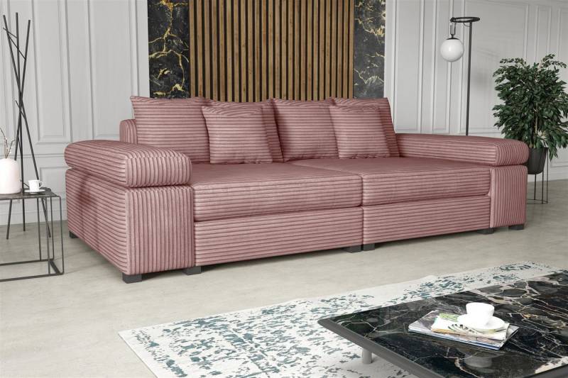 Fun Möbel Big-Sofa Couchgarnitur Megasofa Riesensofa AREZZO in Stoff, mit oder ohne Hocker, Kunstleder oder Vintage-look Artikelnummer: S072G0U59YIP2 von Fun Möbel