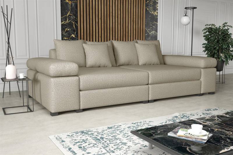 Fun Möbel Big-Sofa Couchgarnitur Megasofa Riesensofa AREZZO in Stoff, mit oder ohne Hocker, Kunstleder oder Vintage-look Artikelnummer: S072G0U59YIP2 von Fun Möbel