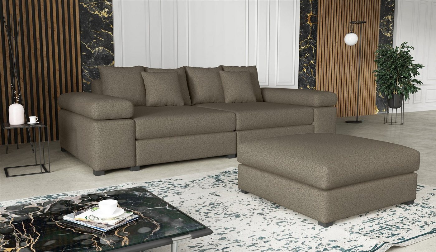 Fun Möbel Big-Sofa Couchgarnitur Megasofa Riesensofa AREZZO in Stoff, mit oder ohne Hocker, Kunstleder oder Vintage-look Artikelnummer: S072G0U59YIP2 Fun Möbel Big-Sofa Couchgarnitur Megasofa Riesensofa AREZZO in Stoff, mit oder ohne Hocker, Kunstleder oder Vintage-look Artikelnummer: S072G0U59YIP2 von Fun Möbel