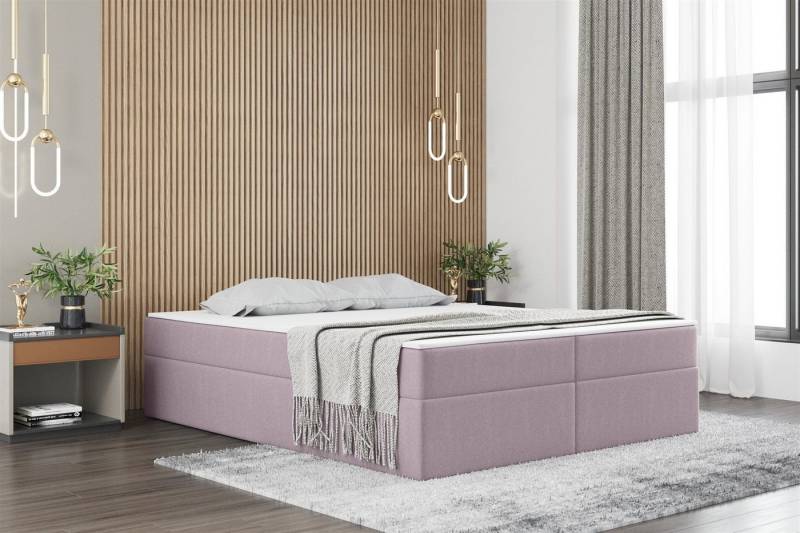 Fun Möbel Boxbett Dachschräge-Schlafzimmerbett PRIMA in Stoff Soro (inkl. Bettkasten und Topper), ohne Kopfteil von Fun Möbel