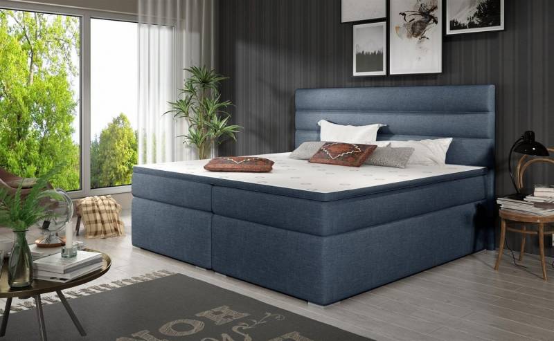 Fun Möbel Boxbett Schlafzimmerbett FESTO in Stoff inkl. Bettkästen (inkl. Kaltschaumtopper) von Fun Möbel