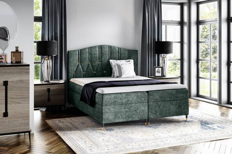 Fun Möbel Boxbett Schlafzimmerbett SELIM in Stoff Touch Me (inkl. Bettkästen, inkl. Kaltschaumtopper) von Fun Möbel