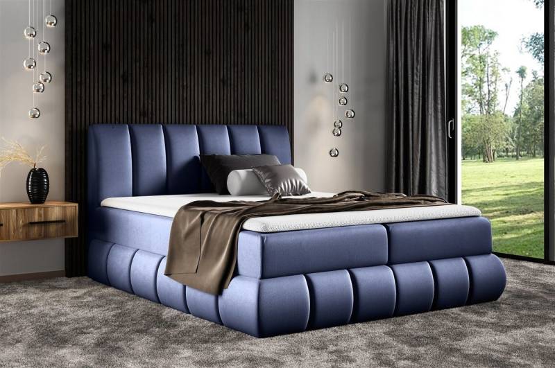 Fun Möbel Boxbett Schlafzimmerbett YANIS in Stoff Fancy (inkl. Bettkästen, inkl. Kaltschaumtopper) von Fun Möbel