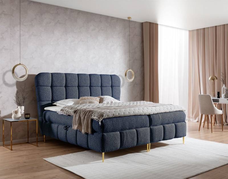 Fun Möbel Boxbett Schlafzimmerbett GRAZIA in Stoff Corbett (inkl. Kaltschaumtopper), 2 Bettkästen von Fun Möbel
