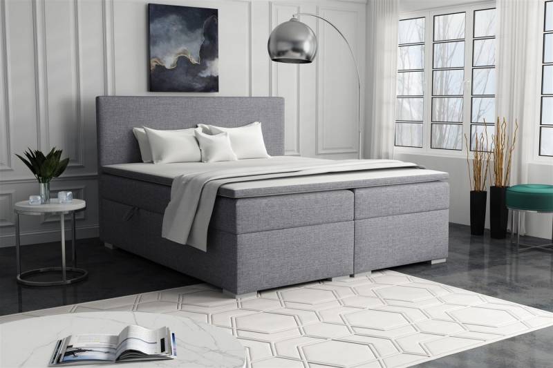 Fun Möbel Boxbett Schlafzimmerbett SOREL (inkl. Kaltschaumtopper, inkl. Bettkasten), in Stoff oder Kunstleder von Fun Möbel