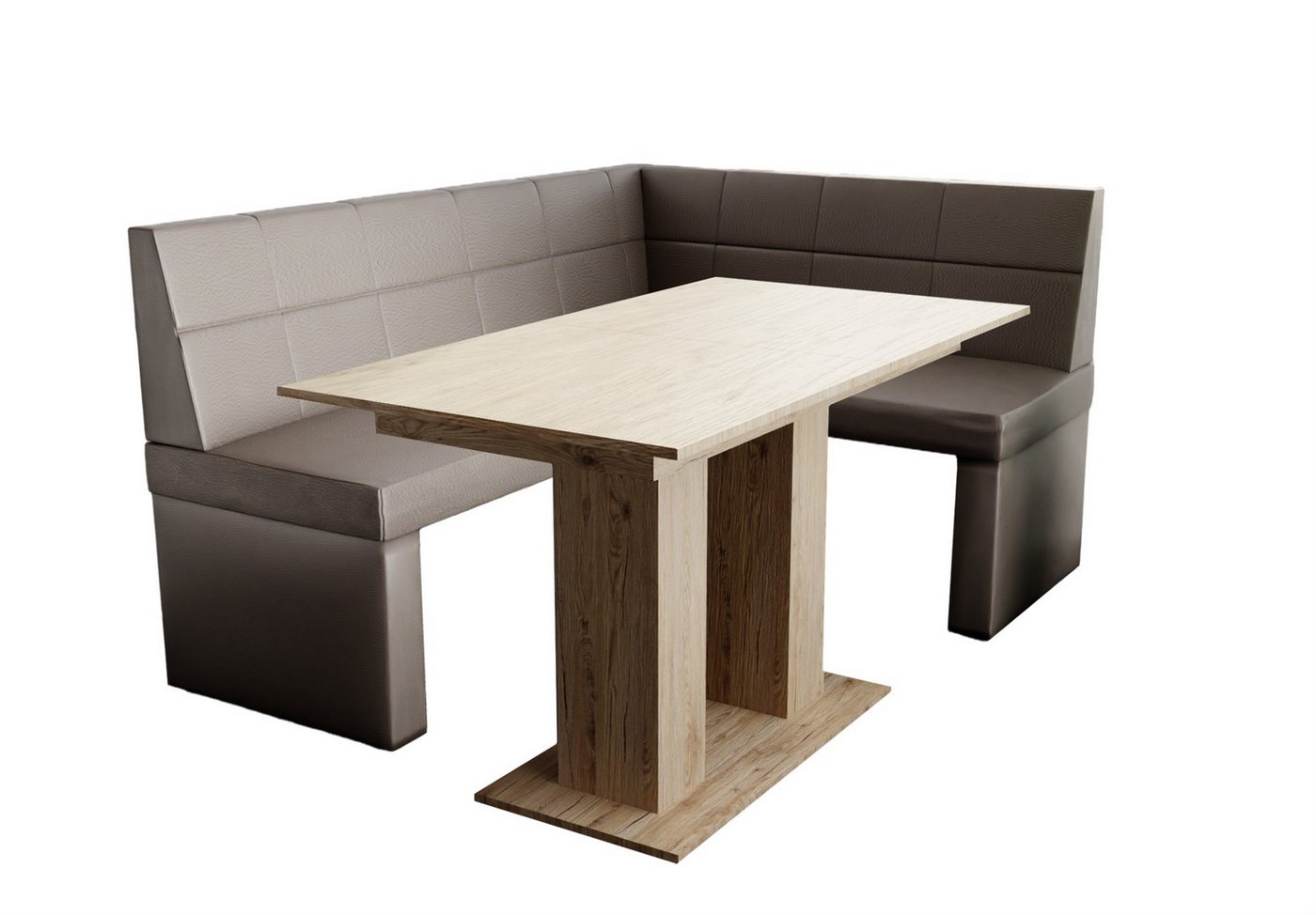 Fun Möbel Eckbankgruppe Eckbankgruppe „BLAKE“ Größe 168x128cm mit Tisch Sonoma, ausziehbarer Tisch von Fun Möbel