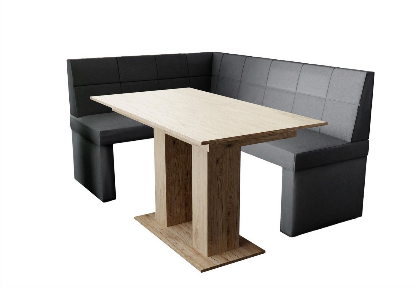 Fun Möbel Eckbankgruppe Eckbankgruppe „BLAKE“ Größe 168x128cm mit Tisch Sonoma, ausziehbarer Tisch von Fun Möbel