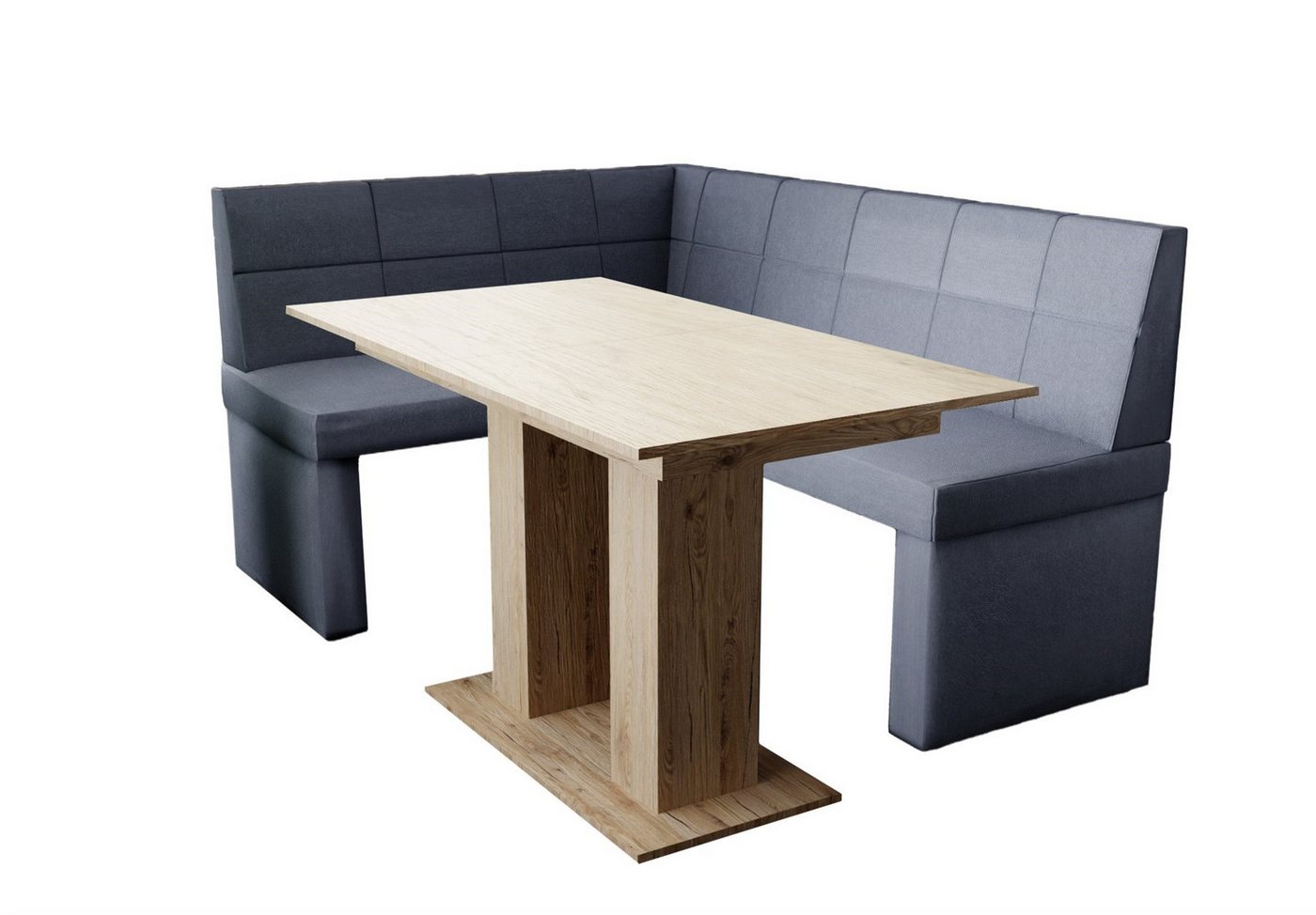 Fun Möbel Eckbankgruppe Eckbankgruppe „BLAKE XL“ Größe 196x142cm mit Tisch Sonoma, ausziehbarer Tisch von Fun Möbel