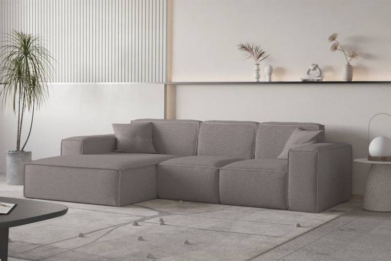 Fun Möbel Ecksofa Designersofa CELES PREMIUM Ottomane Rechts oder Links in Stoff, inkl. 2 Zierkissen von Fun Möbel