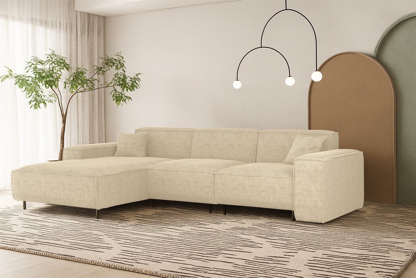 Fun Möbel Ecksofa Designersofa FUN GEMA mit Ottomane in Stoff, Rundumbezug, Ottomane Links oder Rechts Fun Möbel Ecksofa Designersofa FUN GEMA mit Ottomane in Stoff, Rundumbezug, Ottomane Links oder Rechts von Fun Möbel