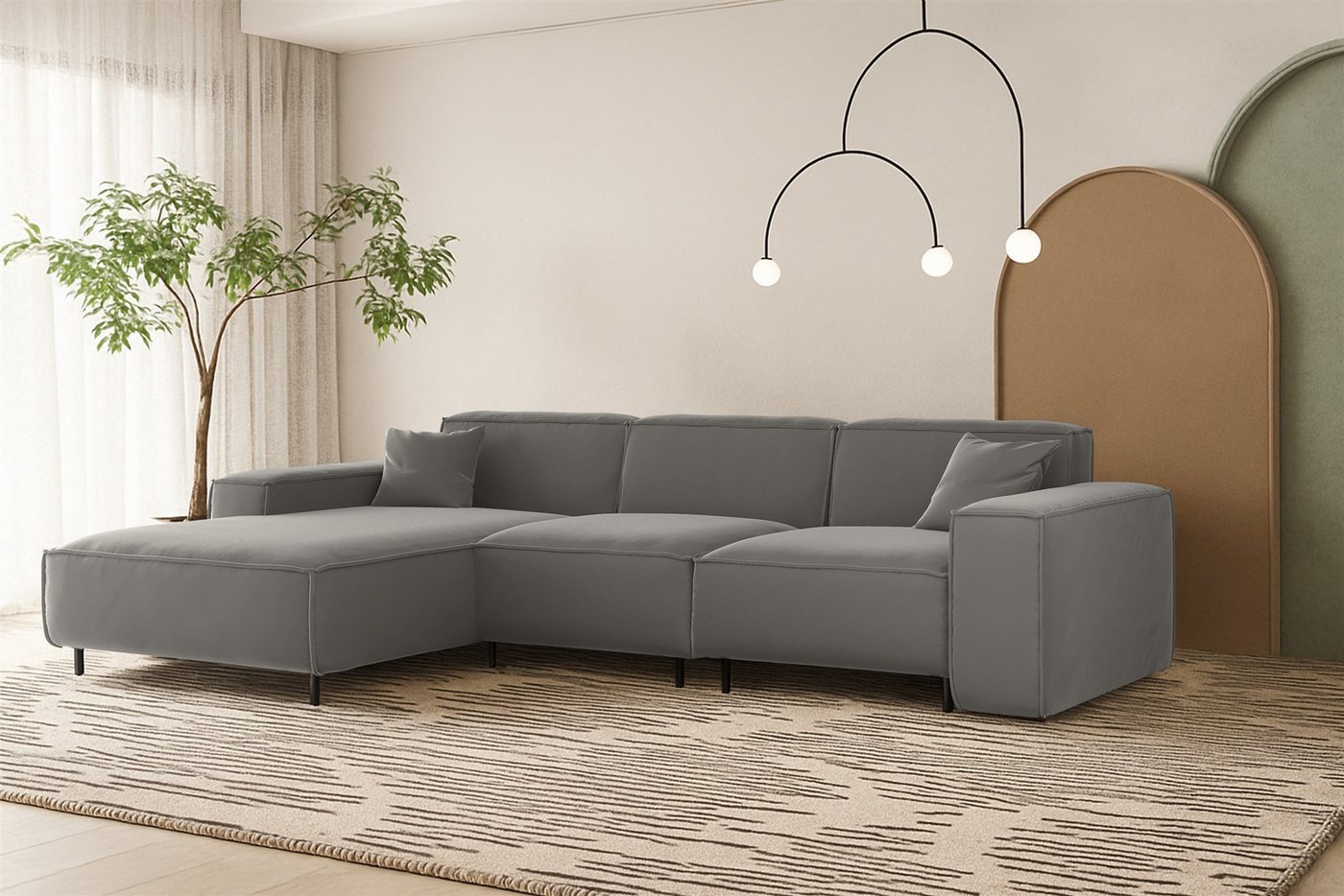 Fun Möbel Ecksofa Designersofa FUN GEMA mit Ottomane in Stoff, Rundumbezug, Ottomane Links oder Rechts Fun Möbel Ecksofa Designersofa FUN GEMA mit Ottomane in Stoff, Rundumbezug, Ottomane Links oder Rechts von Fun Möbel