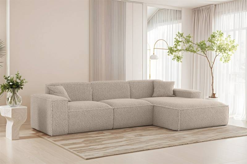 Fun Möbel Ecksofa Designersofa FUN PEREZ PREMIUM in Stoff Sven, Ottomane Rechts oder Links, inkl. 2 x Zierkissen von Fun Möbel