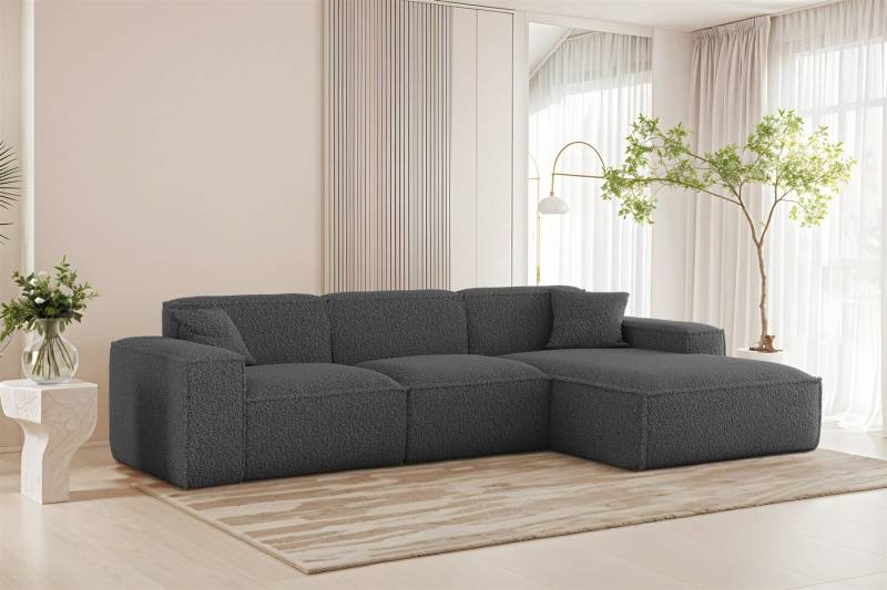 Fun Möbel Ecksofa Designersofa FUN PEREZ PREMIUM in Stoff Sven, Ottomane Rechts oder Links, inkl. 2 x Zierkissen von Fun Möbel
