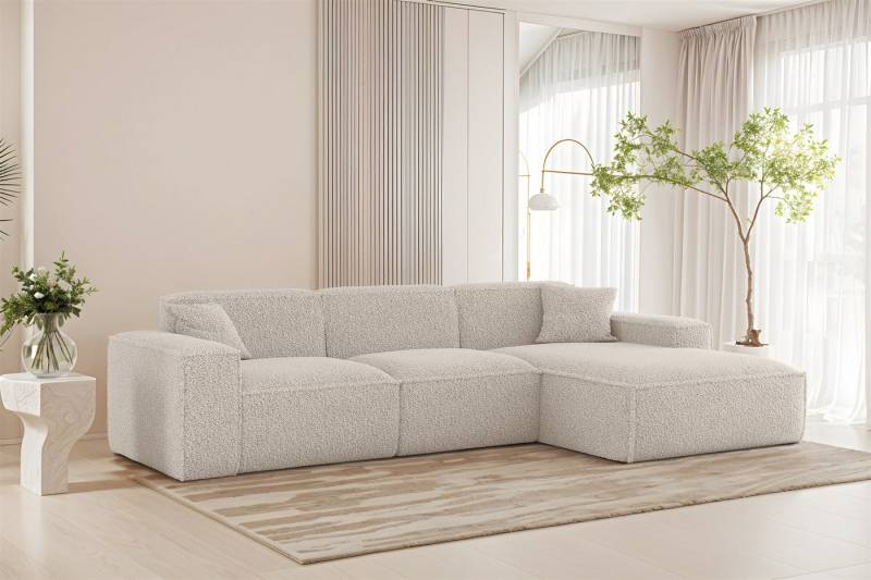Fun Möbel Ecksofa Designersofa FUN PEREZ PREMIUM in Stoff Sven, Ottomane Rechts oder Links, inkl. 2 x Zierkissen von Fun Möbel
