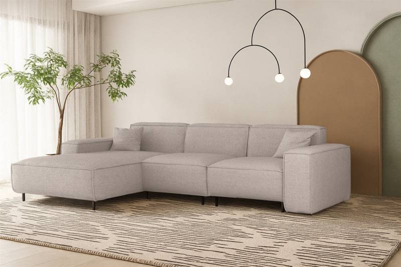 Fun Möbel Ecksofa Designersofa GLORIA mit Ottomane in Stoff, Rundumbezug, Ottomane Links oder Rechts Fun Möbel Ecksofa Designersofa GLORIA mit Ottomane in Stoff, Rundumbezug, Ottomane Links oder Rechts von Fun Möbel