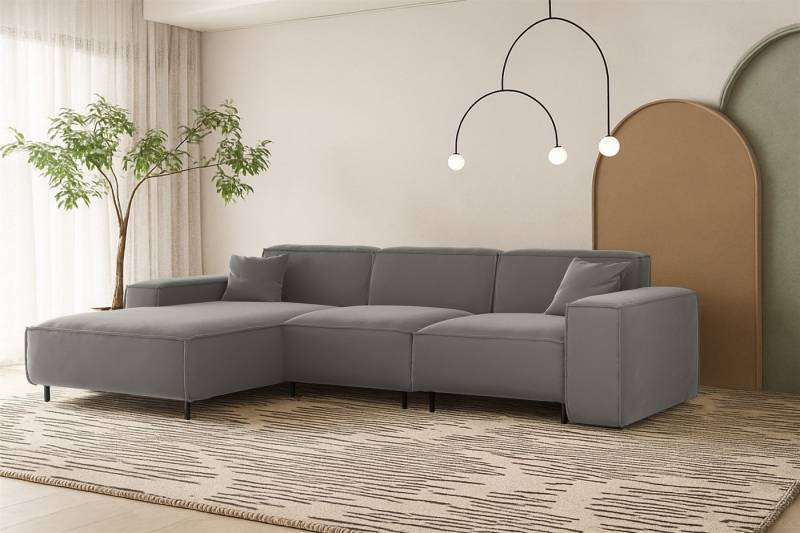 Fun Möbel Ecksofa Designersofa GLORIA mit Ottomane in Stoff, Rundumbezug, Ottomane Links oder Rechts Fun Möbel Ecksofa Designersofa GLORIA mit Ottomane in Stoff, Rundumbezug, Ottomane Links oder Rechts von Fun Möbel