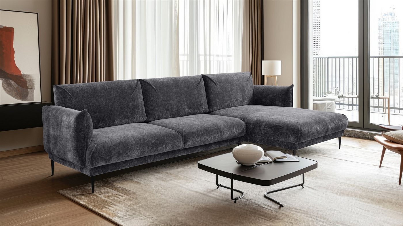 Fun Möbel Ecksofa Designersofa MADISON XL in Stoff, mit Ottomane Links oder Rechts, Rundumbezug Fun Möbel Ecksofa Designersofa MADISON XL in Stoff, mit Ottomane Links oder Rechts, Rundumbezug von Fun Möbel