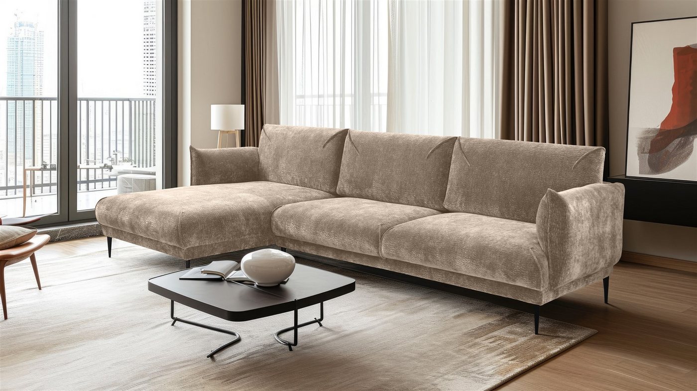 Fun Möbel Ecksofa Designersofa MADISON XL in Stoff, mit Ottomane Links oder Rechts, Rundumbezug Fun Möbel Ecksofa Designersofa MADISON XL in Stoff, mit Ottomane Links oder Rechts, Rundumbezug von Fun Möbel