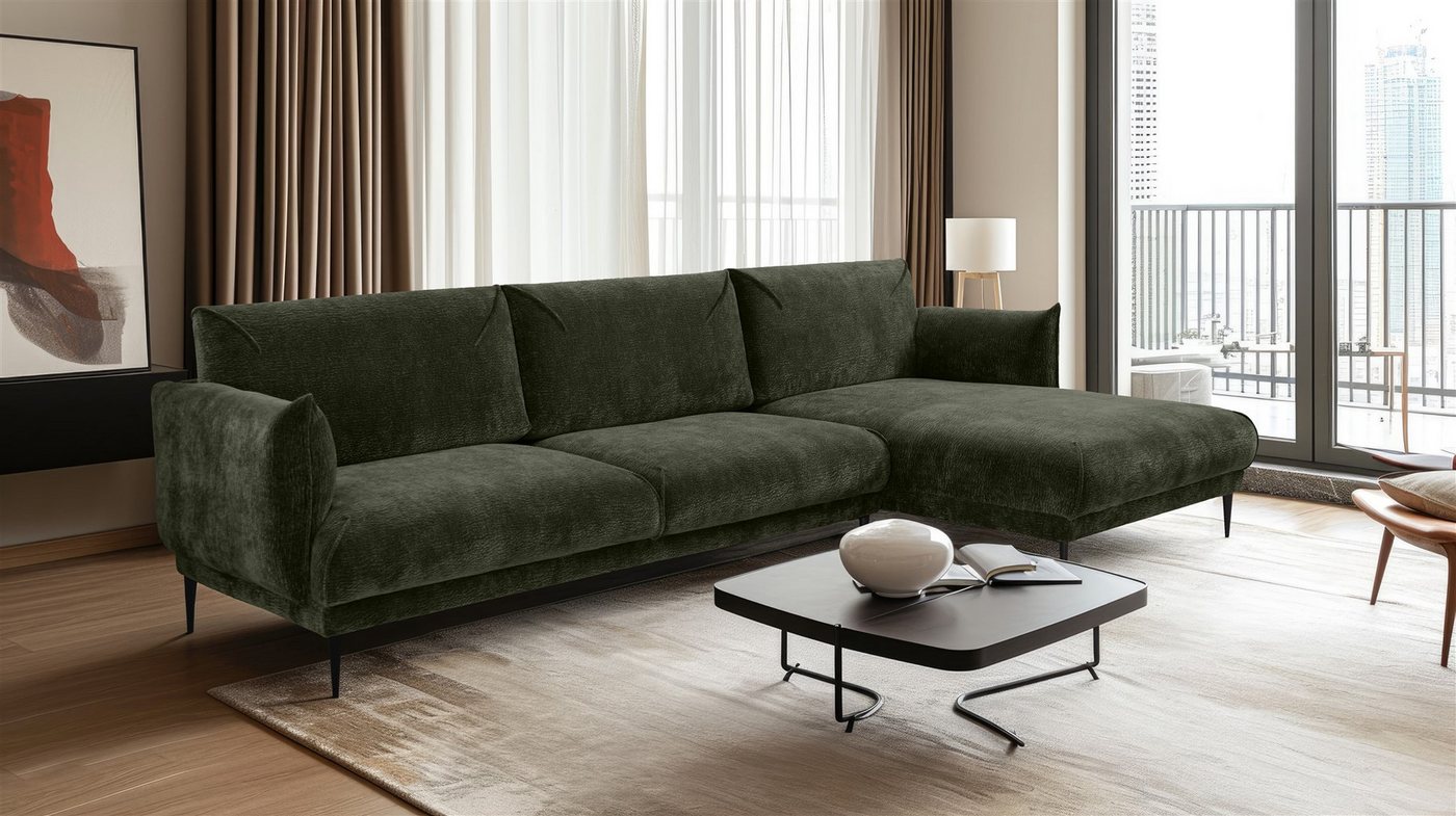 Fun Möbel Ecksofa Designersofa MADISON in Stoff, mit Ottomane Links oder Rechts, Rundumbezug Fun Möbel Ecksofa Designersofa MADISON in Stoff, mit Ottomane Links oder Rechts, Rundumbezug von Fun Möbel