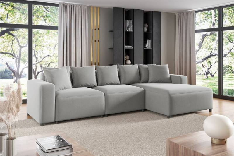 Fun Möbel Ecksofa Designersofa MEGAN in Stoff Salvador, mit Ottomane links oder rechts, Rundumbezug Fun Möbel Ecksofa Designersofa MEGAN in Stoff Salvador, mit Ottomane links oder rechts, Rundumbezug von Fun Möbel