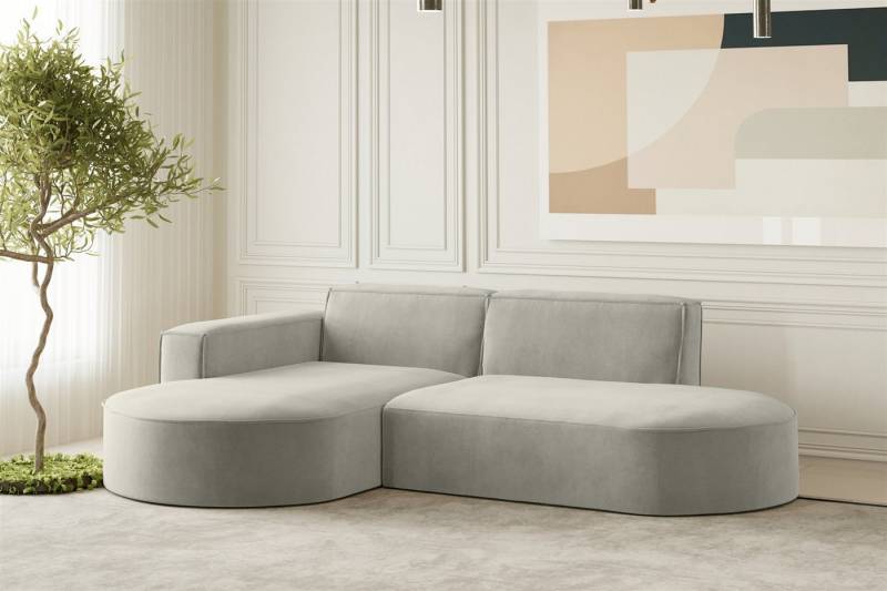 Fun Möbel Ecksofa Designersofa PALMA XS in Stoff Scala oder Noel, Auch mit Sessel erhältlich, Rundumbezug von Fun Möbel