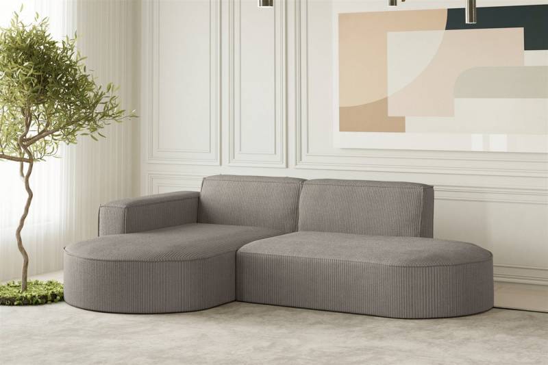 Fun Möbel Ecksofa Designersofa PALMA XS in Stoff Scala oder Noel, Auch mit Sessel erhältlich, Rundumbezug von Fun Möbel