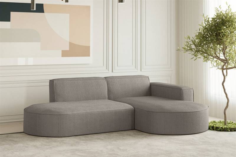 Fun Möbel Ecksofa Designersofa PALMA XS in Stoff Scala oder Noel, Auch mit Sessel erhältlich, Rundumbezug von Fun Möbel
