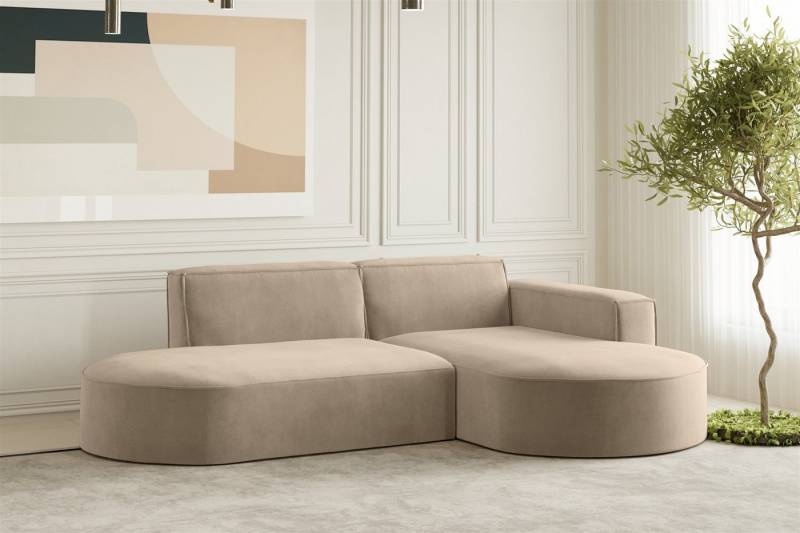 Fun Möbel Ecksofa Designersofa PALMA XS in Stoff Scala oder Noel, Auch mit Sessel erhältlich, Rundumbezug von Fun Möbel