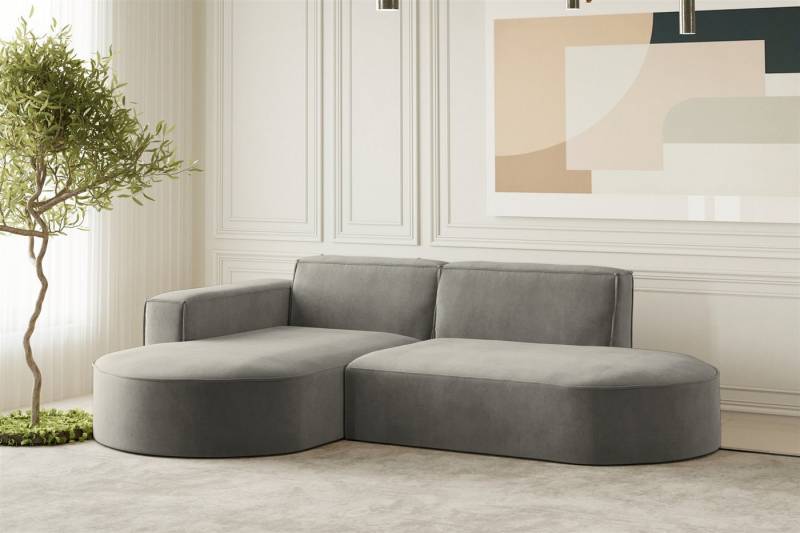 Fun Möbel Ecksofa Designersofa PALMA XS in Stoff Scala oder Noel, Auch mit Sessel erhältlich, Rundumbezug von Fun Möbel