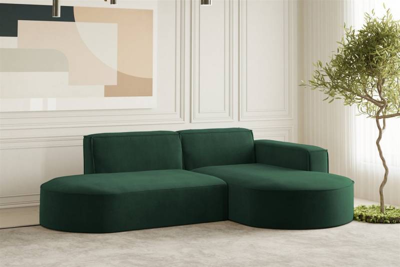 Fun Möbel Ecksofa Designersofa PALMA XS in Stoff Scala oder Noel, Auch mit Sessel erhältlich, Rundumbezug von Fun Möbel