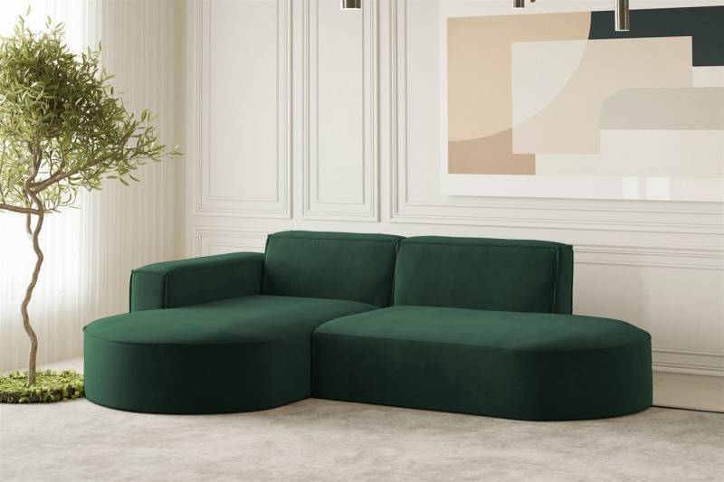 Fun Möbel Ecksofa Designersofa PALMA XS in Stoff Scala oder Noel, Auch mit Sessel erhältlich, Rundumbezug von Fun Möbel