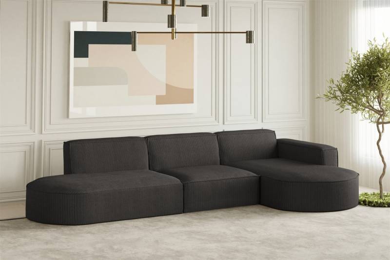 Fun Möbel Ecksofa Designersofa PALMA mit Ottomane in Stoff Noel oder Scala, Ottomane links oder rechts, Rundumbezug Fun Möbel Ecksofa Designersofa PALMA mit Ottomane in Stoff Noel oder Scala, Ottomane links oder rechts, Rundumbezug von Fun Möbel