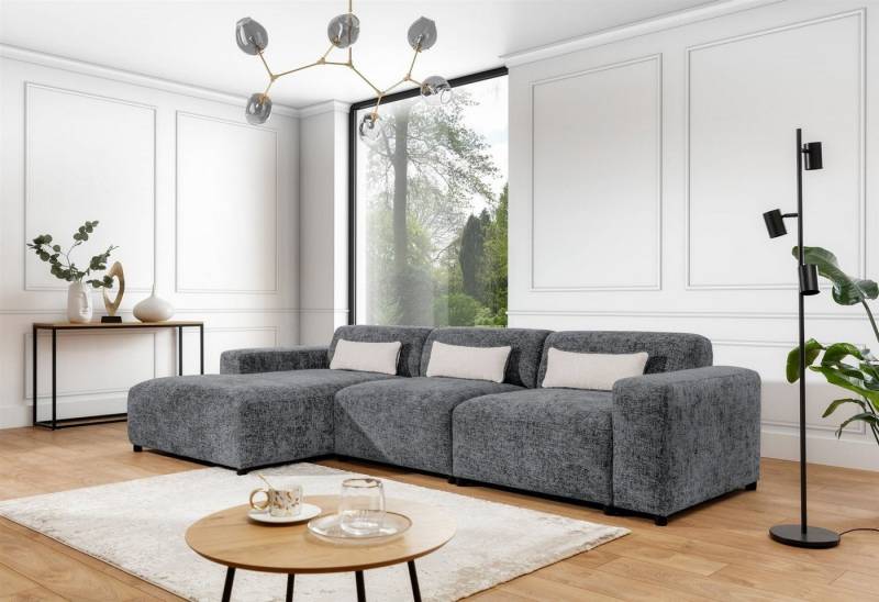 Fun Möbel Ecksofa Designersofa ROMY MAX in Stoff Enjoy Me, Ottomane rechts oder links, inkl. 3 Zierkissen Fun Möbel Ecksofa Designersofa ROMY MAX in Stoff Enjoy Me, Ottomane rechts oder links, inkl. 3 Zierkissen von Fun Möbel