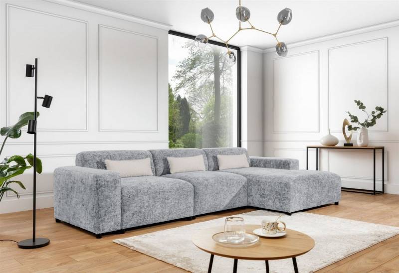 Fun Möbel Ecksofa Designersofa ROMY MAX in Stoff Enjoy Me, Ottomane rechts oder links, inkl. 3 Zierkissen Fun Möbel Ecksofa Designersofa ROMY MAX in Stoff Enjoy Me, Ottomane rechts oder links, inkl. 3 Zierkissen von Fun Möbel